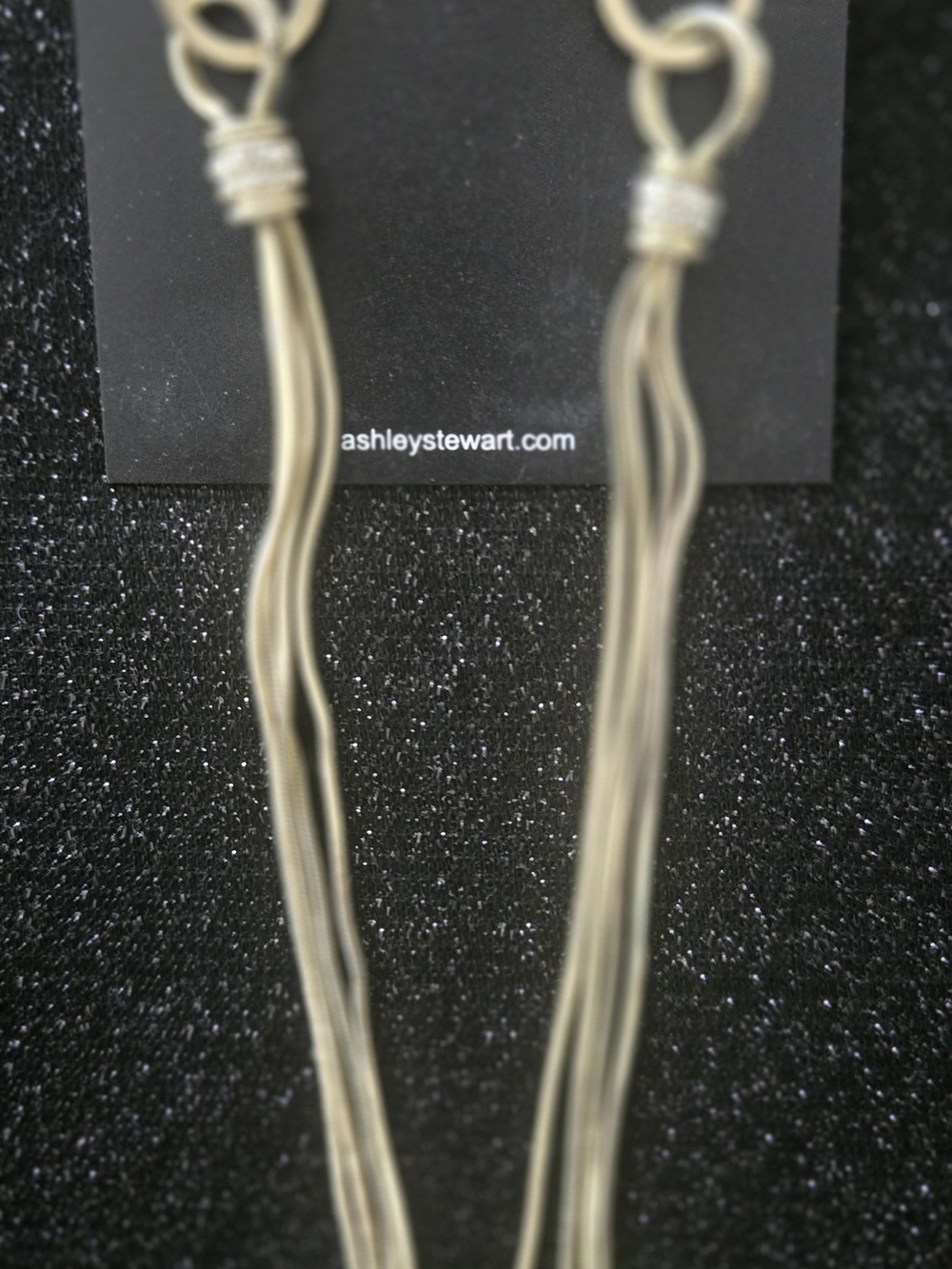 Ashley Stewart Gold Multi-Strand Earrings $8